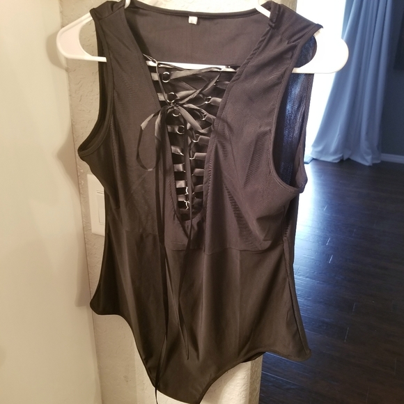 NEWπ₯ Black Sexy Lace Up Body Suit!!!π₯ - Picture 5 of 8
